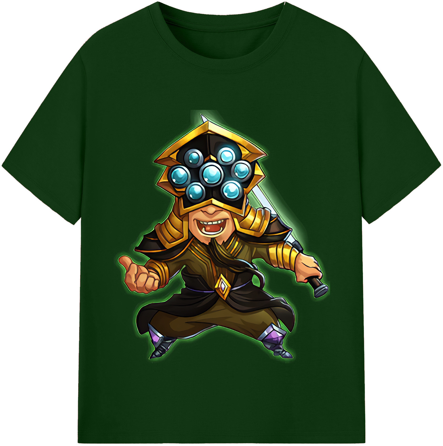 リーグ・オブ・レジェンド League of Legends LOL 綿100％半袖Tシャツ（フロントプリント）